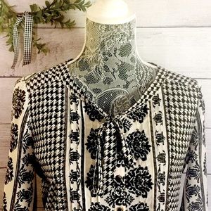 👚LANDS END BOW BLOUSE